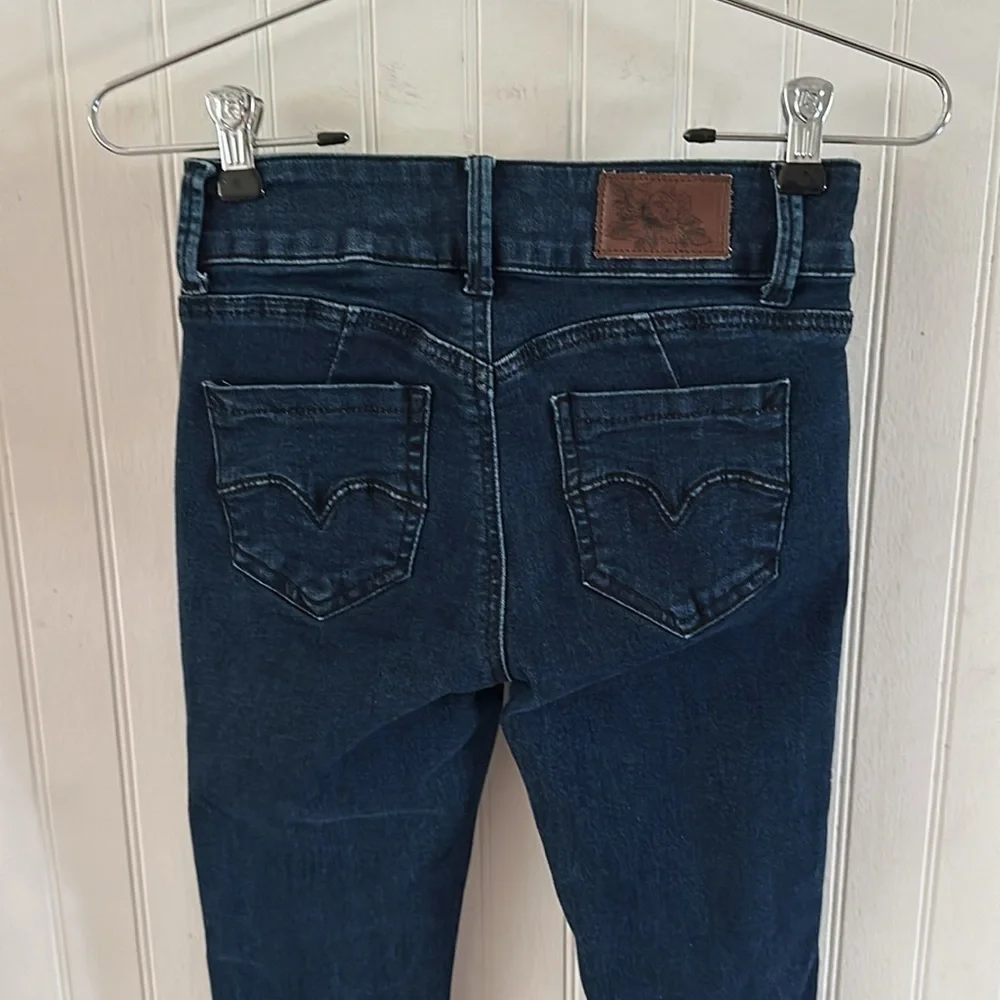 Funky Soul High-Rise Double-Button Flare Jeans Size: 1 Junior